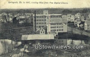 Free Baptist Church, 1887 - Springvale, Maine ME  