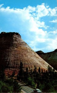 Utah Zion National Park Checkerboard Mesa Near East Entrance