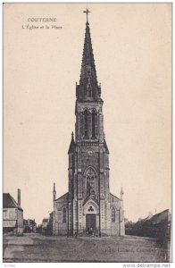 COUTERNE, Alencon, France; L'Eglise et la Place, 1900-10s