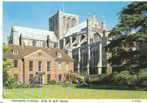 Hampshire Postcard - Winchester Cathedral, Home of Mary Sumner  AB244