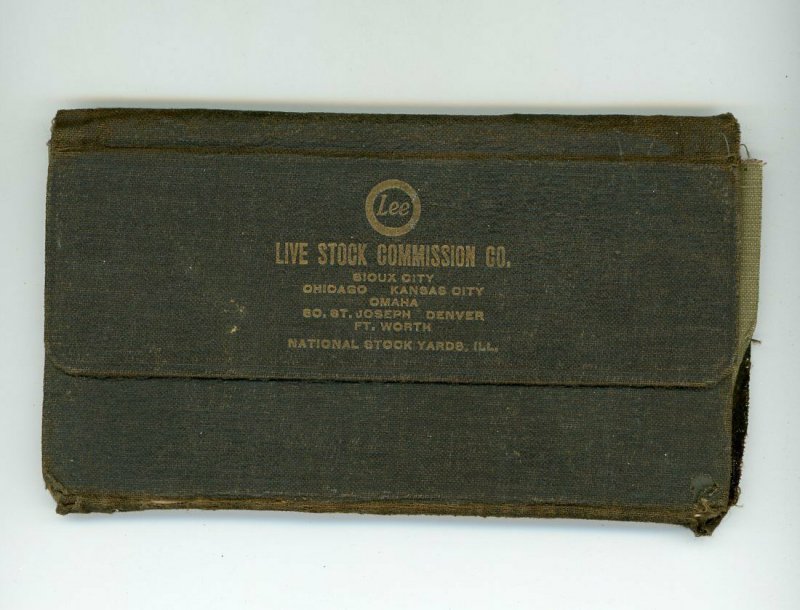 1915-16 Ledger Lee Live Stock Commission Co. Sioux City Chicago Kansas City