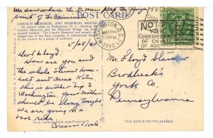 DC - Washington. Arlington Mem Bridge &  Lincoln Memorial, Washington Mon