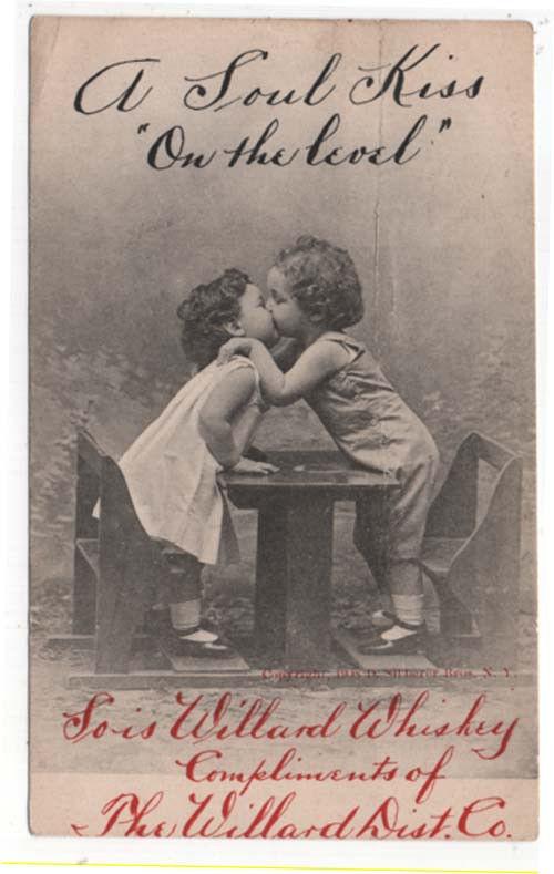 Early Advertising Post Card,  A Soul Liss On the Level  Willard Dist. Co. 1908