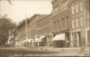 Thomaston ME Maine Main St. Stores c1910 Real Photo Postcard