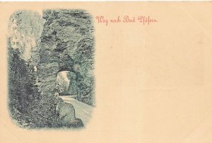 Way to Bad Pfäfers GERMANY~Ruine Wartenstein-Gorges de la Tamina-POSTCARD