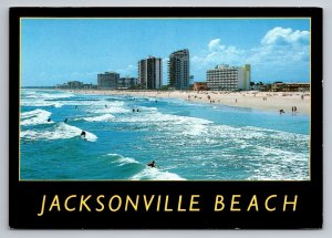 Jacksonville Beach Florida Vintage Unposted Postcard