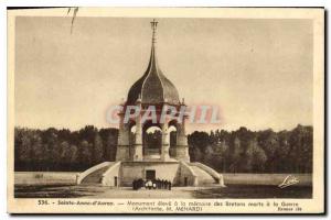 Old Postcard Sainte Anne d'Auray high monument to the memory of the dead Brit...