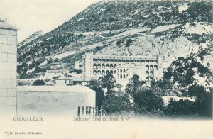 Gibraltar Military Hospital vintage postcard