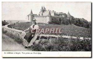 Old Postcard LAIGLE - View taken in the North East Folklore Woman castle