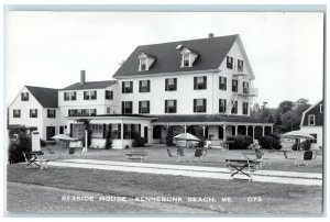 c1940's Seaside House Kennebunk Beach Maine ME RPPC Photo Vintage Postcard