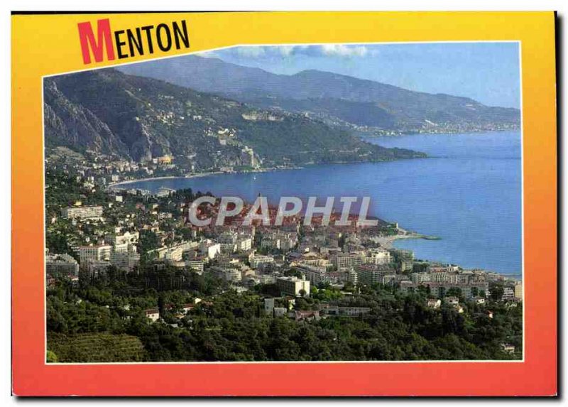 Postcard Moderne Menton General view