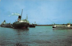 Awaiting Repairs Damaged Freighter - Port Huron, Michigan MI