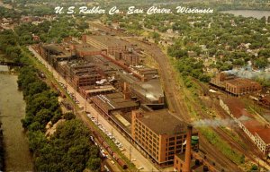 Wisconsin Eau Claire Aerial View United States Rubber Company