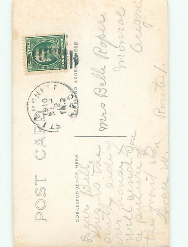 Old rppc BUILDING SCENE Architecture Postcard AB0993