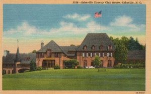 Vintage Postcard 1920's Asheville Country Club House Asheville North Carolina NC