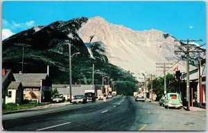 Bellevue Alberta Canada Turtle Mountain In Background Gigantic Slide Postcard