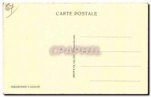 Old Postcard Alsace Storks nest