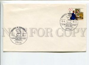 3024280 CHESS GERMANY COVER w/ special cancel #24280