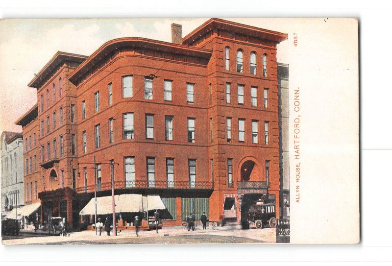 Hartford Connecticut CT Postcard 1907-1915 Allyn House