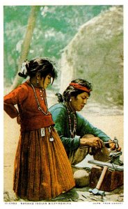Navaho Indian Silversmith