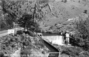 Postcard RPPC C-1910 Colorado Thompson Canon Handy Dam Sanborn CO24-1848