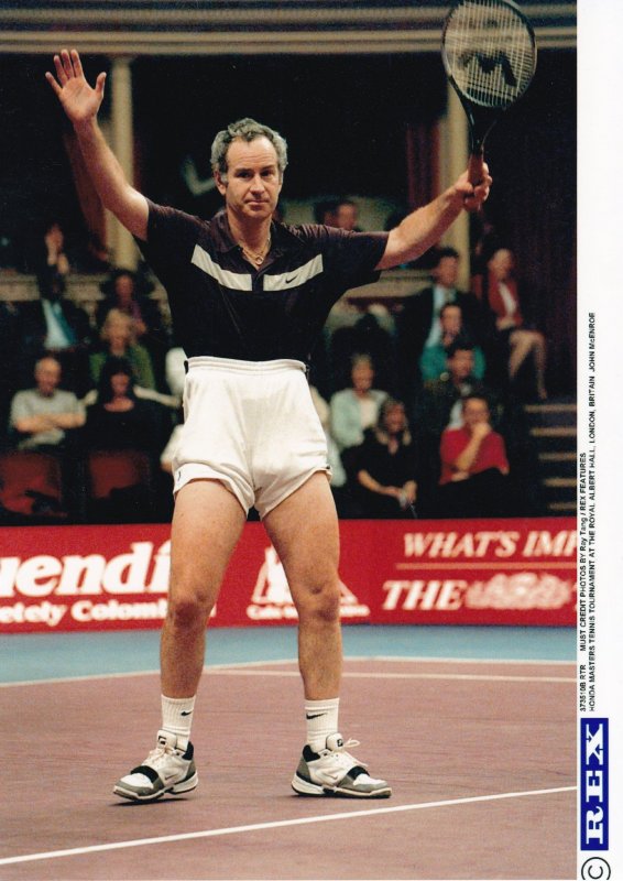John McEnroe London Honda Masters Championships Wembley Tennis Press Photo