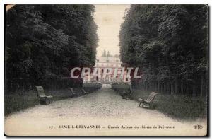 Postcard Old Grand Avenue Limeil Brevannes Brevannes castle