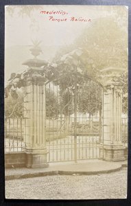 Mint Colombia Real Picture Postcard RPPC Medellin National Park Entrance