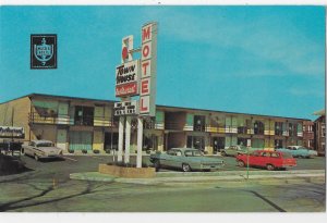 Town House Motel and Restaurant 1960s Cars Zanesville  Ohio Airmail Stamp