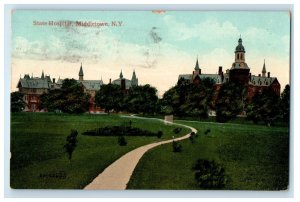 1909 State Hospital Grounds Middletown New York NY Posted Postcard