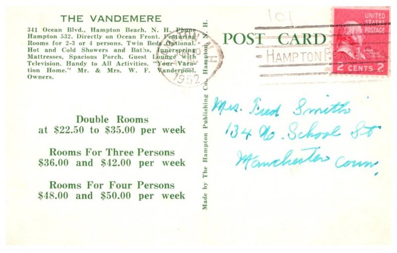 New Hampshire  Hampton Beach , The Vandemere Hotel