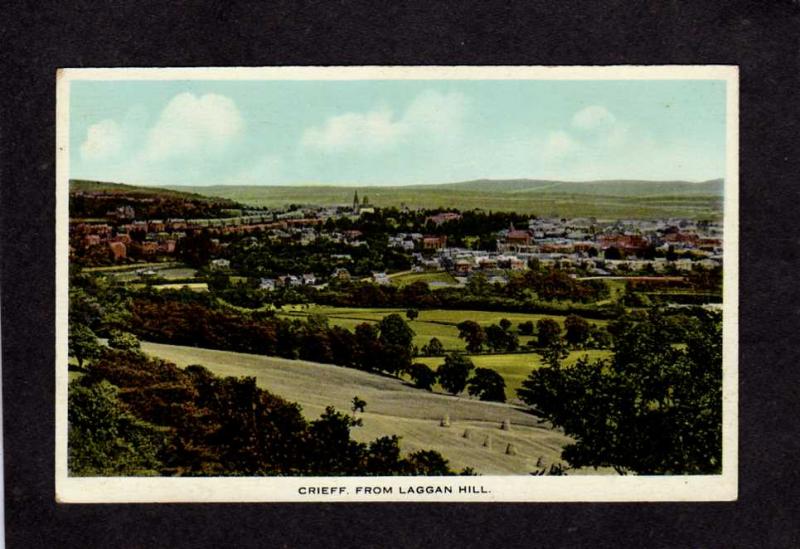 Scotland Crieff Perthshire From Laggan Hill Postcard Carte Postale UK