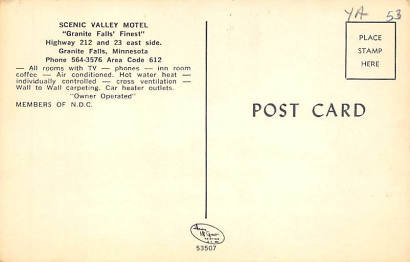 Scenic Valley Motel  Granite Falls,  MN