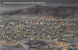 Mt Franklin By Night - El Paso, Texas TX  