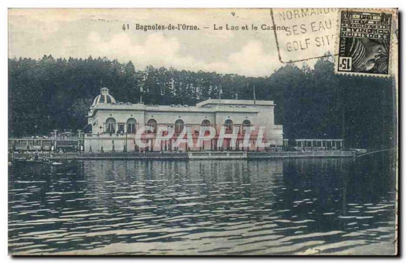 Cars of & # 39orne Old Postcard Lake and the casino