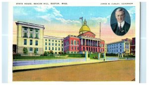 1914 Governor Curley Boston Massachusetts MA Political Advertising Postcard 