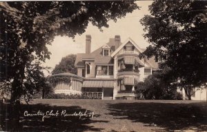 RPPC Postcard Country Club Randolph VT 1930
