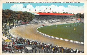 New Grandstand and Race Track on York Fair Ground York, Pennsylvania PA  