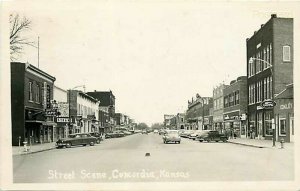 KS, Concordia, Kansas, Street Scene, Postmark 1953, RPPC