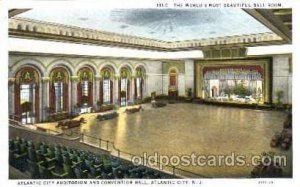 Atlantic City Auditorium, New Jersey, USA Ballroom Dancing Unused 