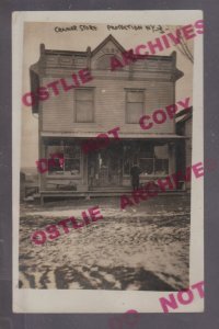 Protection NEW YORK RPPC c1910 GENERAL STORE nr Holland Buffalo GHOST TOWN? NY