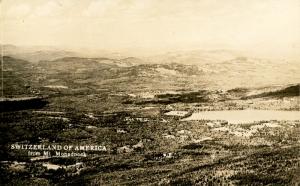 NH - Mt Monadnock. Bird's Eye View from Summit