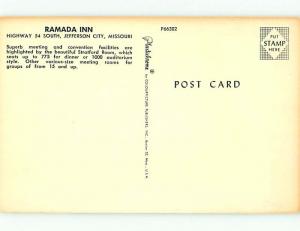 Unused Pre-1980 RAMADA INN RESTAURANT Jefferson City Missouri MO u4770