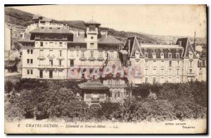 Old Postcard Chatel Guyon Splendid Hotel and New