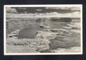 RPPC COLUMBIA RIVER DRY FALLS WATERFALL VINTAGE REAL PHOTO POSTCARD