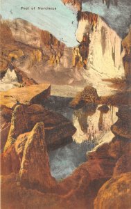 POOL OF NARCISSUS ENDLESS CAVERNS NEW MARKET VIRGINIA HAND COLORED POSTCARD 1920
