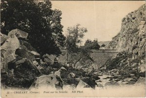 CPA CROZANT Pont sur la Sedelle (1144178)