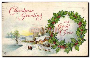 Old Postcard Fantasy Christmas