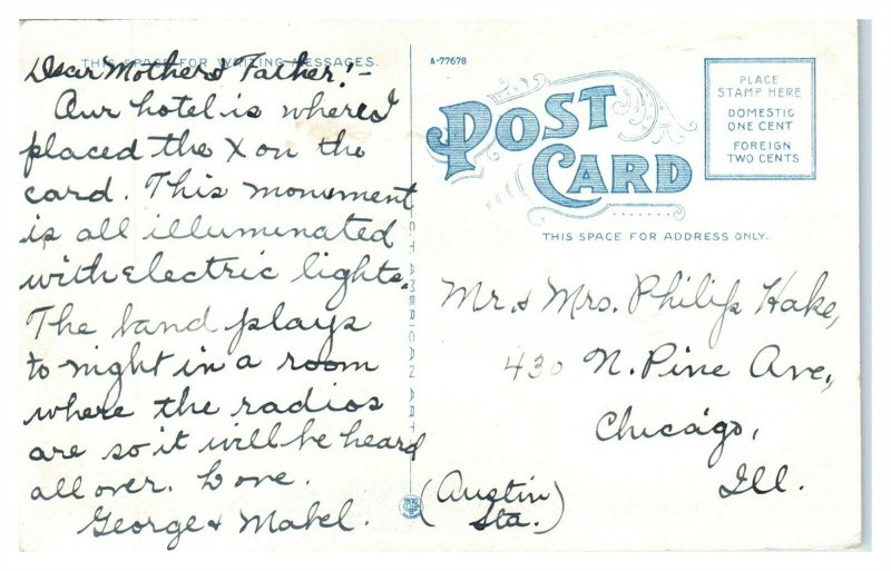 General Lee Confederate Statue, New Orleans, LA Postcard REMOVED 2017 *6S(3)11