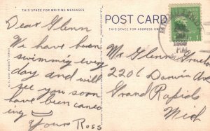 Vintage Postcard 1909 Time Savers Card Using Check Marks Correspondence Card Man 